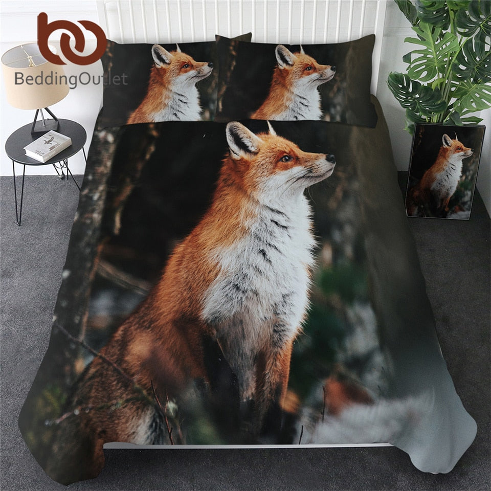 Outlet Fox Bedding Set 3D Print Cover
