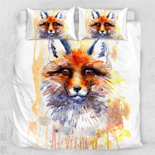 Outlet Fox Bedding Set 3D Print Cover