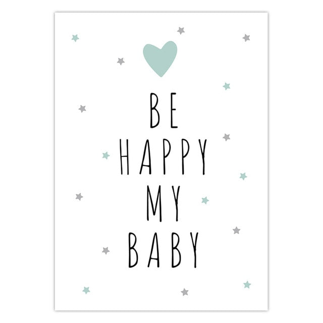 Baby Nursery Wall Art Canvas Poster