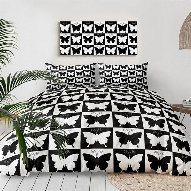 Chess Board Bedding Set Bedspreads