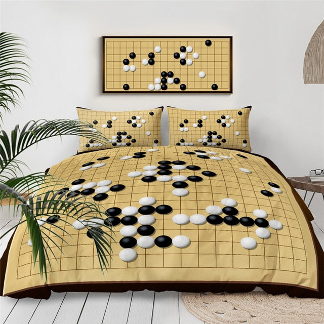 Chess Board Bedding Set Bedspreads