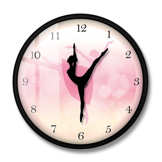 Ballet Girl Princess Pink Wall Clock