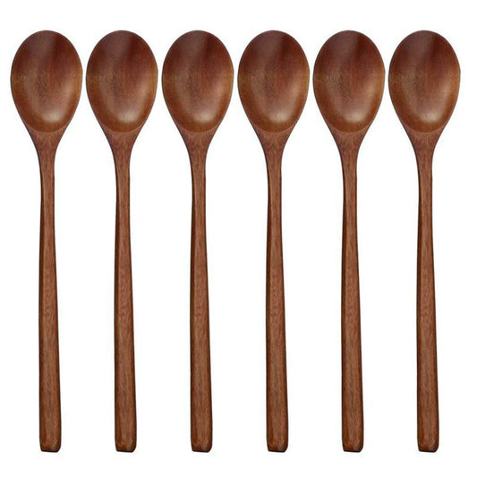 Wooden Spoons, 6 Pieces Wood Soup