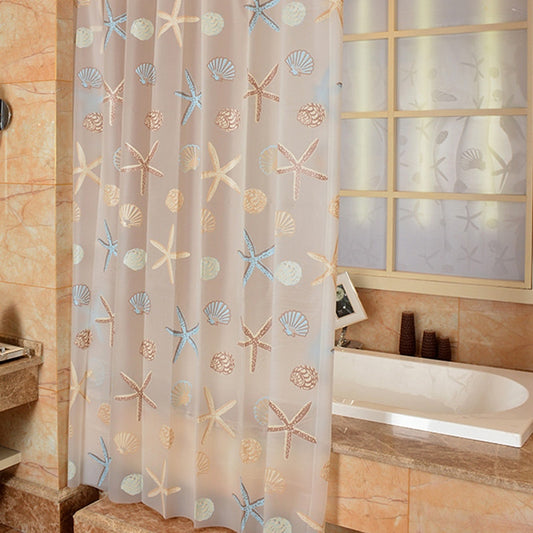 Starfish Partition Shower Curtains Seaside
