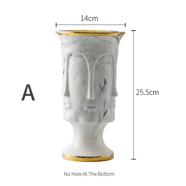 Face Shape Designs Best Marble Vase