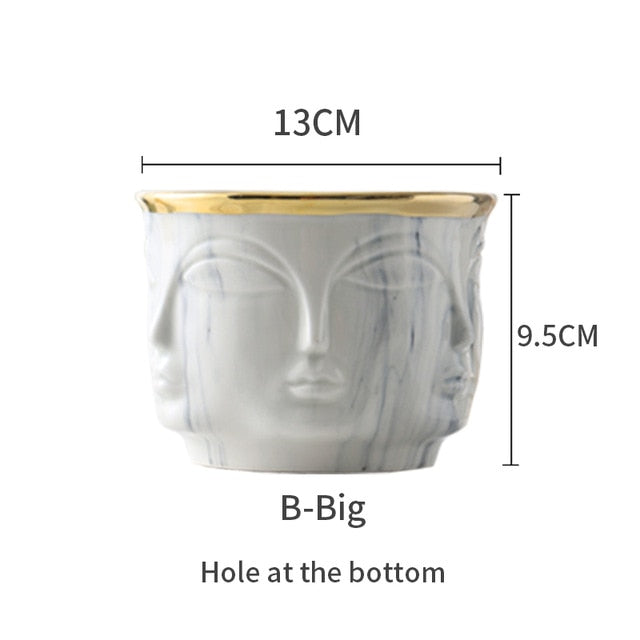 Face Shape Designs Best Marble Vase