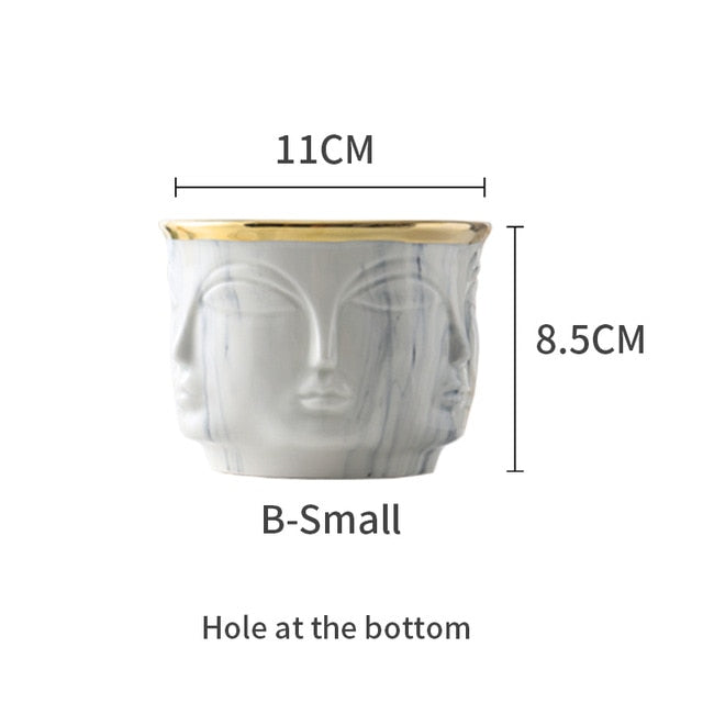 Face Shape Designs Best Marble Vase