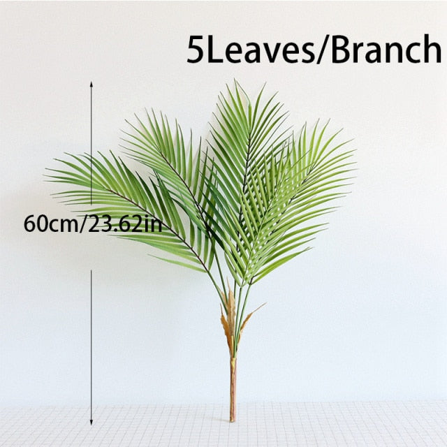 Artificial Palm Leaf Plants Green Summer Decoration