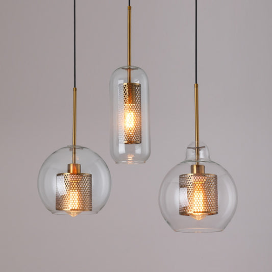 Loft Modern Light Glass Ball Hanging Lamp