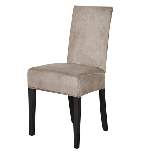 Velvet Dining Chair Cover Banquet