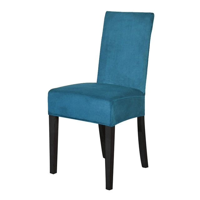 Velvet Dining Chair Cover Banquet