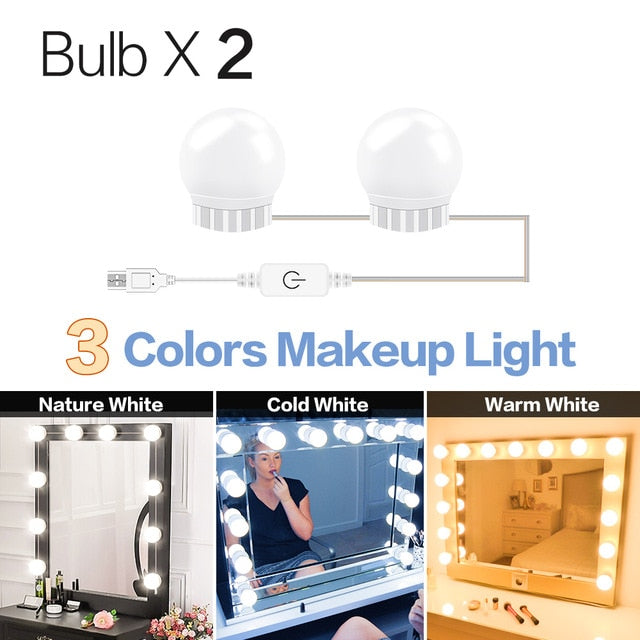 USB LED Makeup Lamp Wall Light Beauty