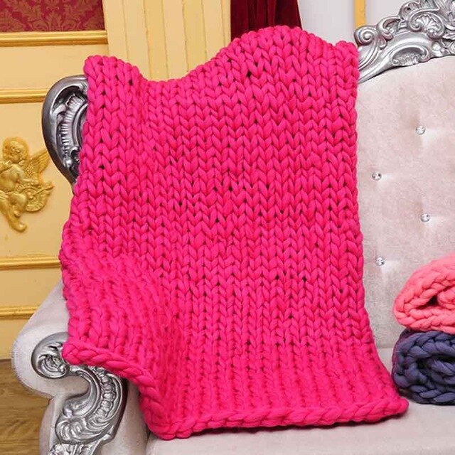 Knitted Plaids Throw Blankets Bed Sofa Covers