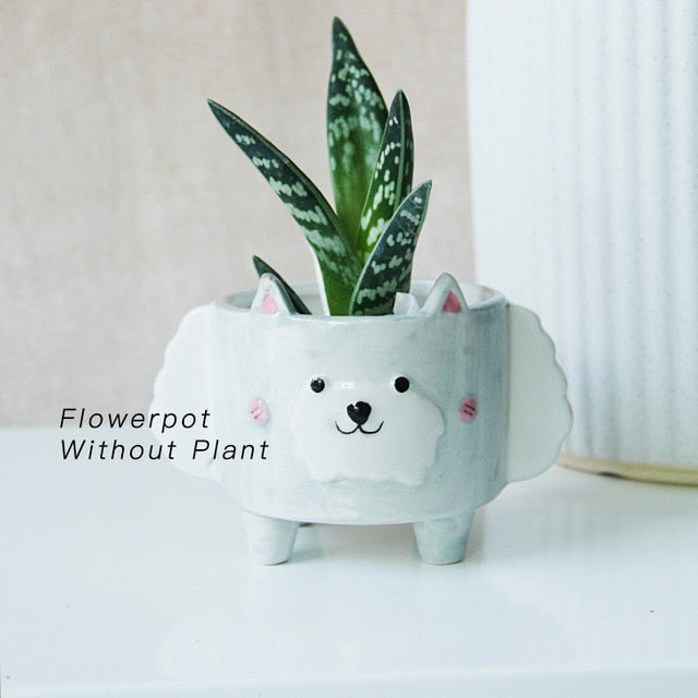 Ceramic flower pot Cartoon Animal plant