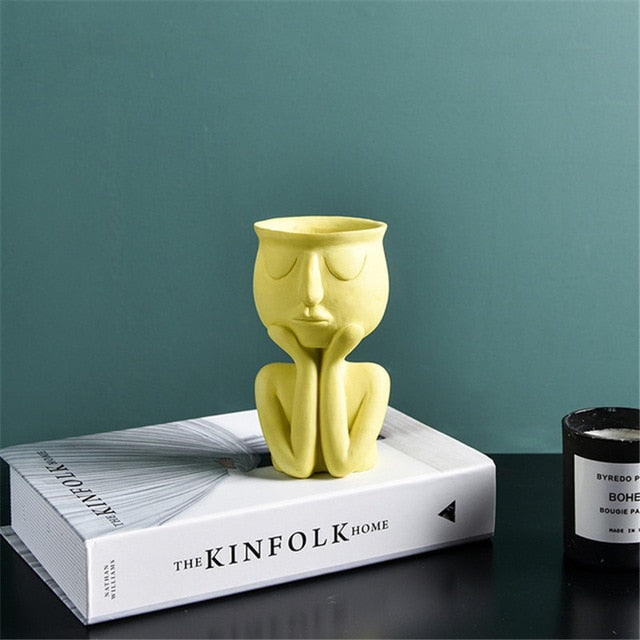 Creative Art Portrait Sculpture Vase