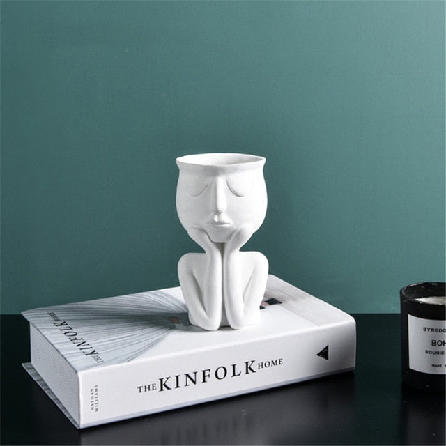 Creative Art Portrait Sculpture Vase