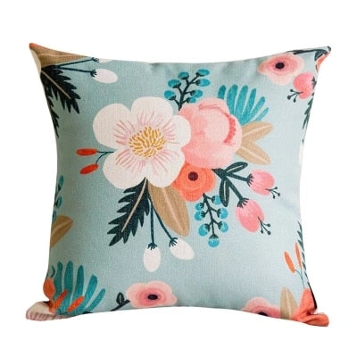 Throw pillow cushion cover flower