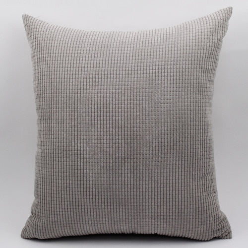 Corduroy fabric cushion cover