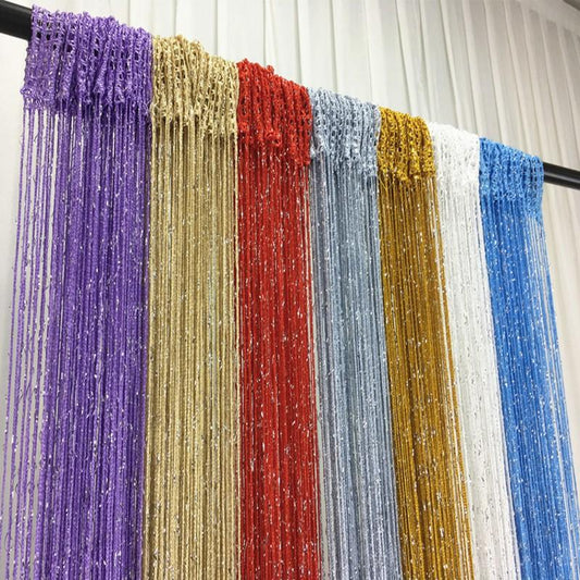 Glitter Fringe String Curtain Shiny Tassel