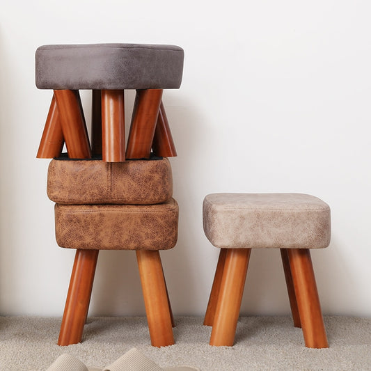 Small family stool wooden