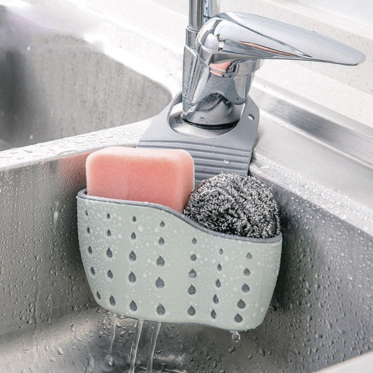 Adjustable Snap Sink Soap Sponge Holder