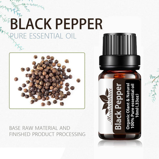 10ml Natural Essential Oils Black Pepper Essential Oil for Skin Care Humidifier Fragrance Thyme Purifying Essential Oil