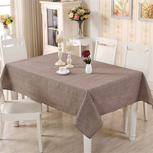 Cotton Modern Table Cover Simple Plain