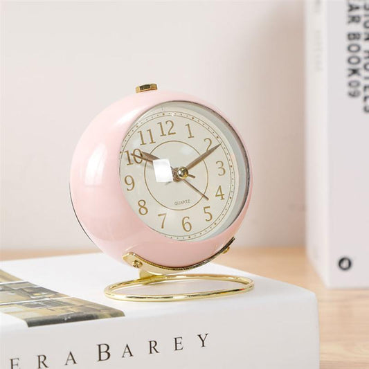 Retro Style Round Desktop Alarm Clock