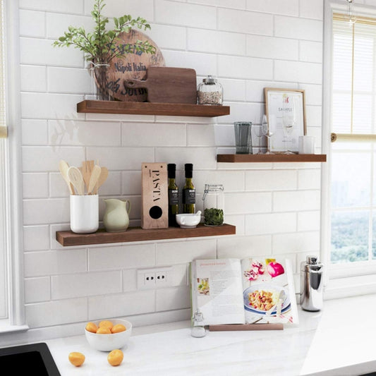 Wall Mounted Rustic Floating Shelves