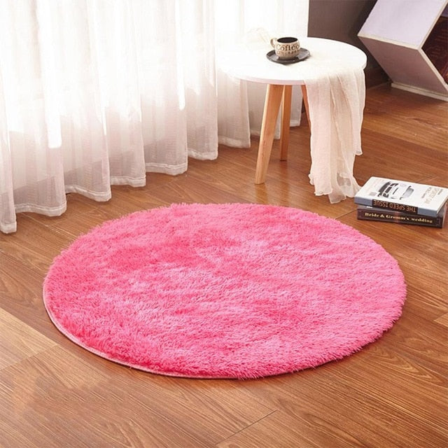 Fluffy Round Alfombra Carpet
