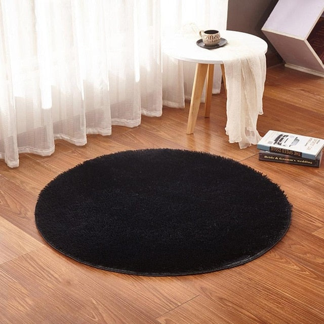 Fluffy Round Alfombra Carpet