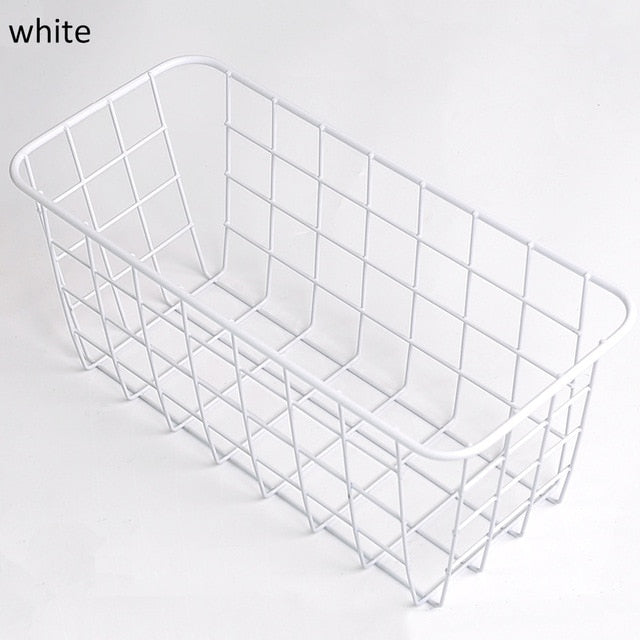 Nordic Style Iron Storage Basket Container