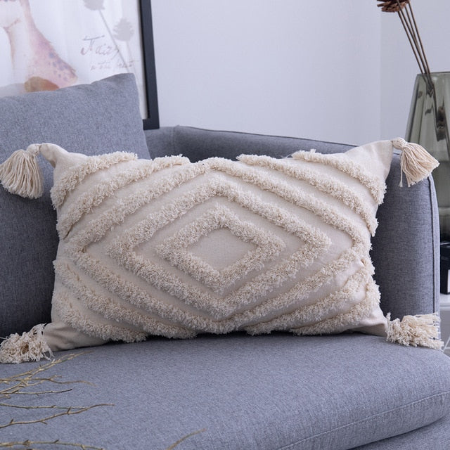 Tassels Cushion Cover Pillow Cover
