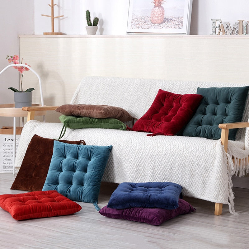 Crystal Velvet Cushion Tatami Chair Pads