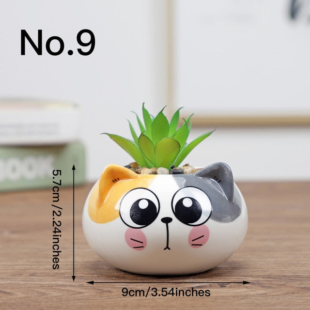 Cute Flower Pot Ceramic Vase Planter