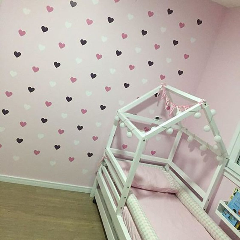 Heart Wall Sticker For Kids Girl Room