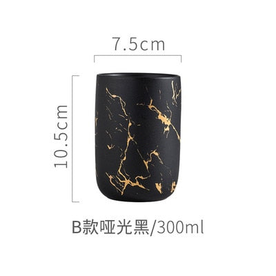 Ceramic Imitation Marble Bathroom Accessory