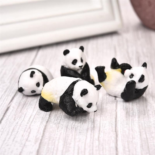 Cute Panda Moss Micro Landscape Figurine