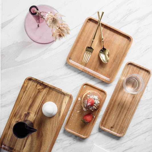 Wood Pan Fruit Dishes Tray