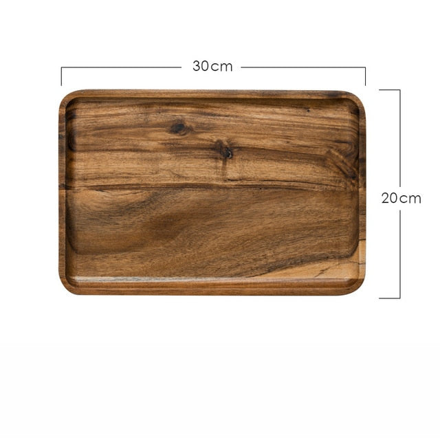 Wood Pan Fruit Dishes Tray