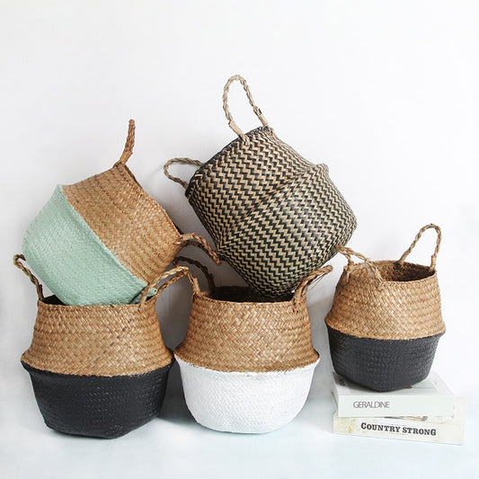 Storage baskets laundry seagrass baskets