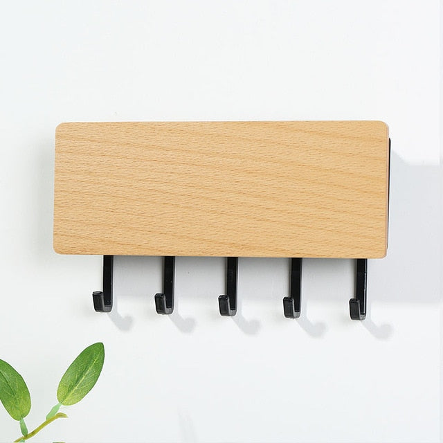 Wood Storage Rack Key Hanger