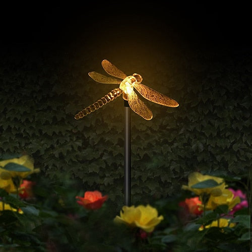 Multicolor led Solar Stake Lights Outdoor Lawn Lamps