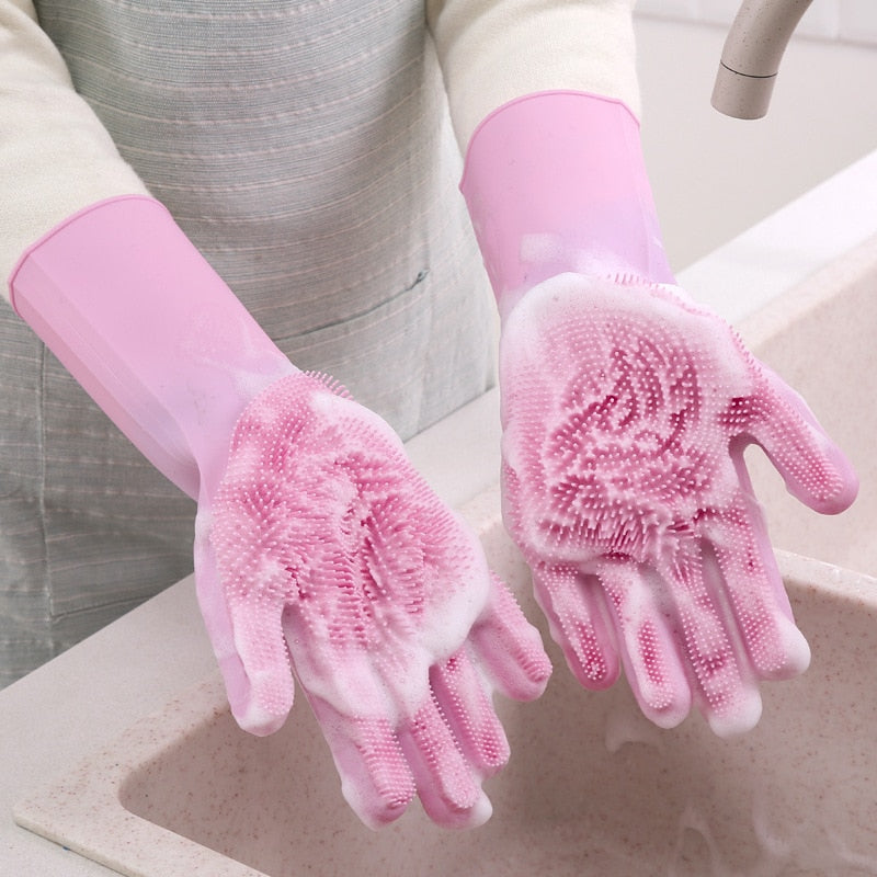 Magic Dishwashing Silicone Gloves