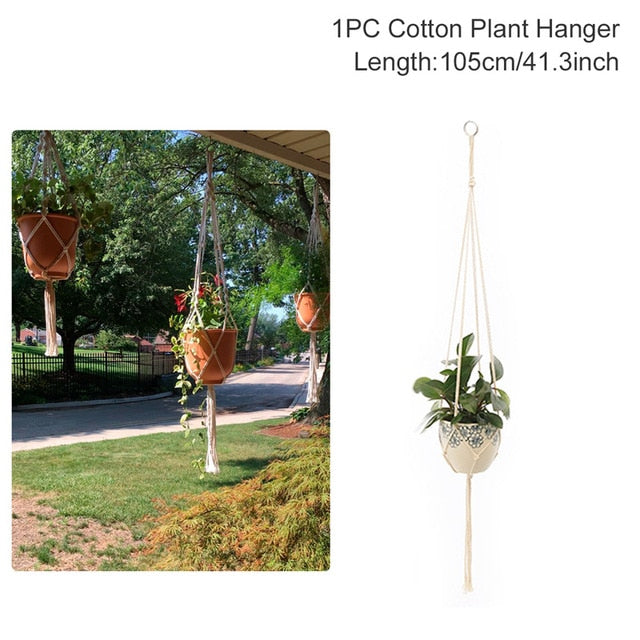 Macrame Plant Hanger Flower Pot