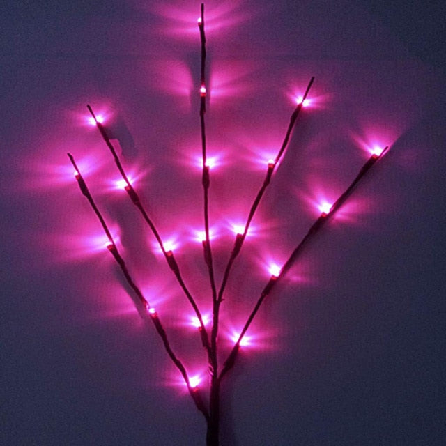 LED Willow Branch Lamp Battery