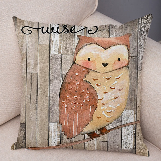 Cute Cartoon Animal Cushion Cover