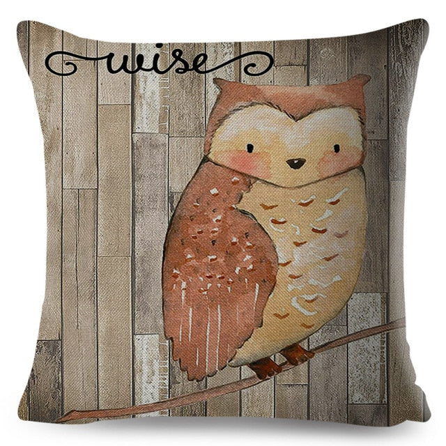 Cute Cartoon Animal Cushion Cover