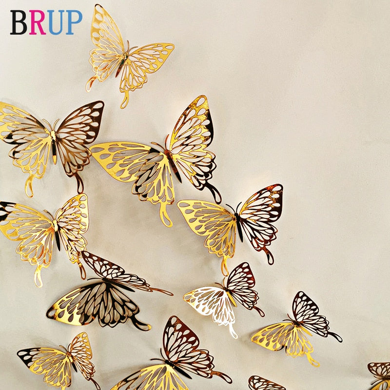 Hollow butterfly wall stickers