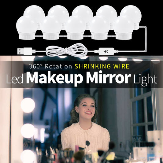 USB LED Makeup Lamp Wall Light Beauty